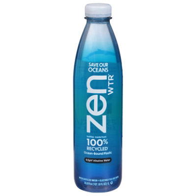 Zen Wtr 9.5 pH Vapor Distilled Water 50.7 fl oz Bottle
