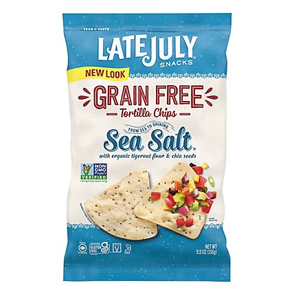 Late July No Grain Sea Salt Chips - 5.5 Oz - Image 1