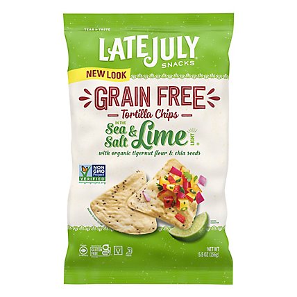 Late July No Grain Sea Salt Lime Chips - 5.5 Oz - Image 3