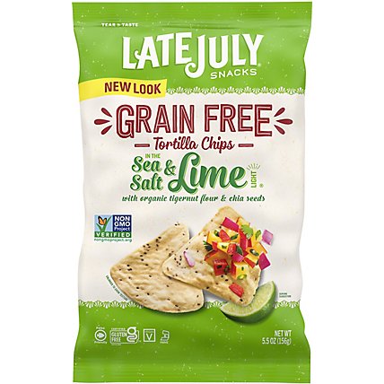 Late July No Grain Sea Salt Lime Chips - 5.5 Oz - Image 2