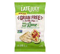 Late July No Grain Sea Salt Lime Chips - 5.5 Oz