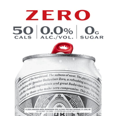 Budweiser Zero Alcohol Free American Lager Beer in Cans - 12 - 12 Fl. Oz. - Image 3