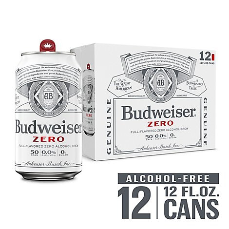 Budweiser Zero 12pk Can - 12-12 Fl. Oz.