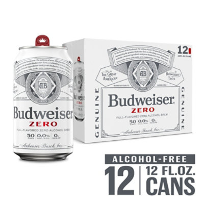Budweiser Zero 12pk Can - 12-12 Fl. Oz.