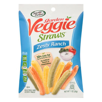 Sensible Portions Straws Veg Ranch Zesty - 1 Oz - Image 1