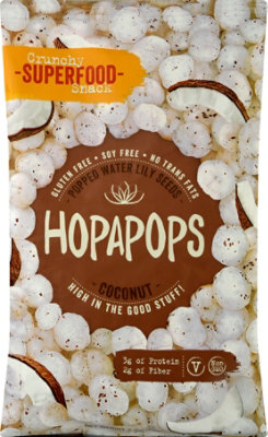 Hopapops Coconut Popped Lotus Seed - 2.3 Oz - Image 2