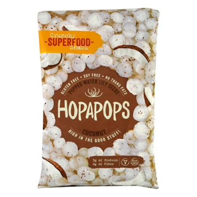 Hopapops Coconut Popped Lotus Seed - 2.3 Oz - Image 1