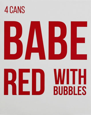 Babe Red With Bubbles Wine - 4-250 Ml - Image 2