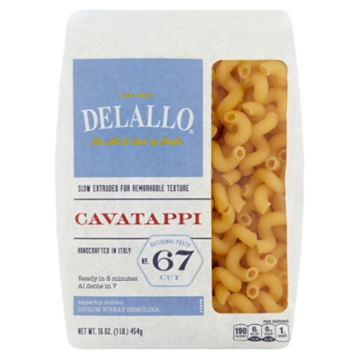 Delallo Pasta Bag Cavatappi - 16 Oz - Image 3