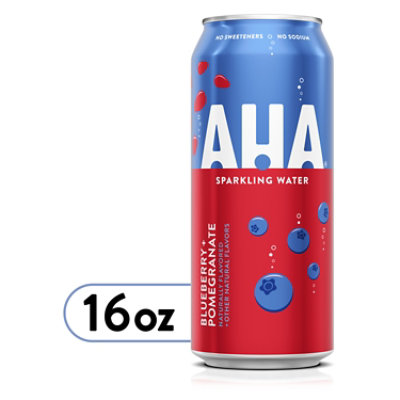 AHA Sparkling Water Blueberry Pomegranate - 16 Fl. Oz.