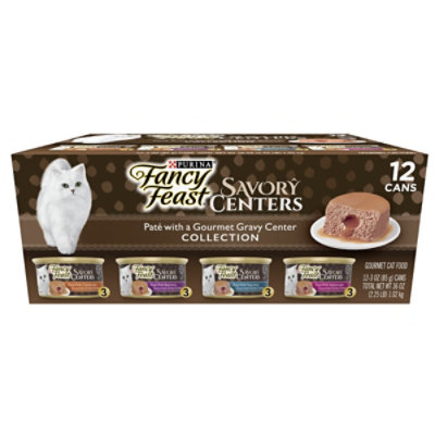 Fancy Feast Savory Centers Chicken Pate Wet Cat Food Pack 12 3 Oz randalls