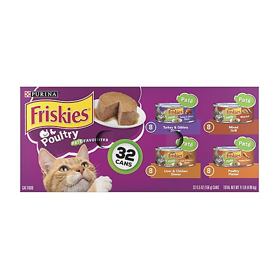 Friskies Variety Pack Wet Cat Food Pack - 32-5.5 Oz