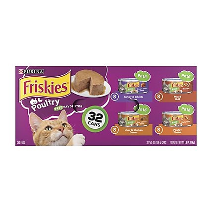 Friskies Variety Pack Wet Cat Food Pack - 32-5.5 Oz - Image 1