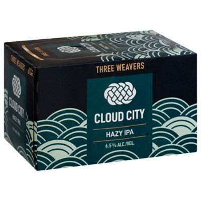 Three Weavers Cloud City Hazy Ipa In Cans - 6-12 Fl. Oz. - Image 1