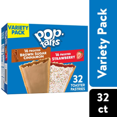 Pop-Tarts Toaster Pastries Variety Pack Breakfast Foods 32 Count - 54.1 Oz - Image 1