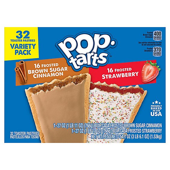 Pop-Tarts Breakfast Toaster Pastries Variety Pack 32 Count - 54.1 Oz