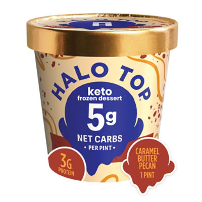 Halo Top Keto Caramel Butter Pecan Frozen Fall Keto Dessert - 16 Fl. Oz.