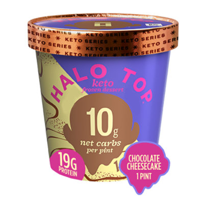 Halo Top Keto Chocolate Cheesecake Frozen Dessert Pint - 16 Fl. Oz.