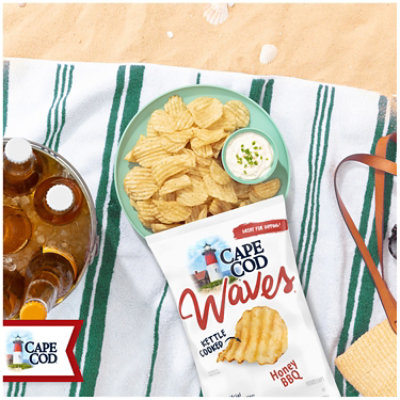 Cape Cod Wavy Cut Honey BBQ Waves Kettle Cooked Potato Chips - 7 Oz - Image 2