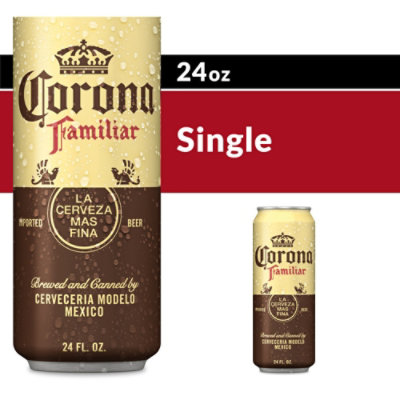 Corona Extra Mexican Lager Beer, 24 fl oz Can, 4.6% ABV