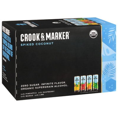 Crook&Marker Coconut Variety Pack In Cans - 8-12 Fl. Oz.
