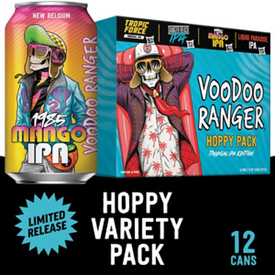 New Belgium Brewing Voodoo Ranger Hoppy Beer ABV Variety Pack Cans - 12-12 Fl. Oz. - Image 1