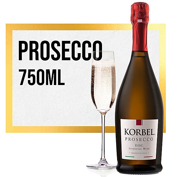Korbel Prosecco 22 Proof Bottle - 750 Ml