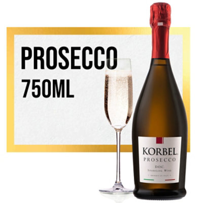Korbel Prosecco Wine 22 Proof Bottle - 750 Ml