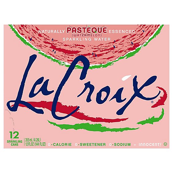 LaCroix Sparkling Water Core Pasteque Watermelon - 12 Oz