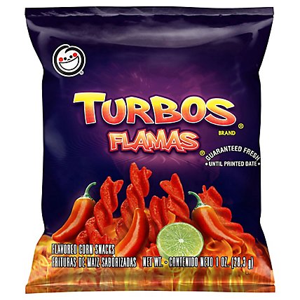 Turbos Flamas Corn Snacks Plastic Bag - 1 Oz - Image 3