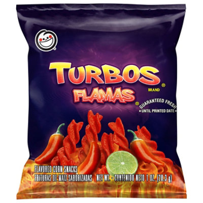 Turbos Flamas Corn Snacks Plastic Bag - 1 Oz
