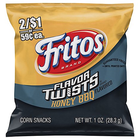 Fritos Flavor Twists Honey Bbq Flavored Corn Snacks - 1 Oz