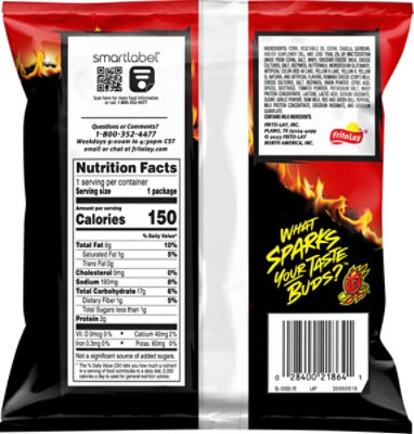 Doritos Flavored Tortilla Chips Flamin Hot Nacho Bag - 1 Oz - Image 6