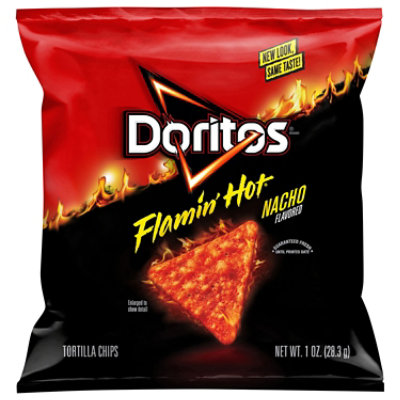 Doritos Flavored Tortilla Chips Flamin Hot Nacho Bag - 1 Oz - Image 1