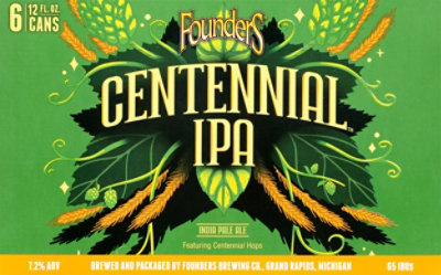 Founders Centennial Ipa In Cans - 6-12 Fl. Oz. - Image 4