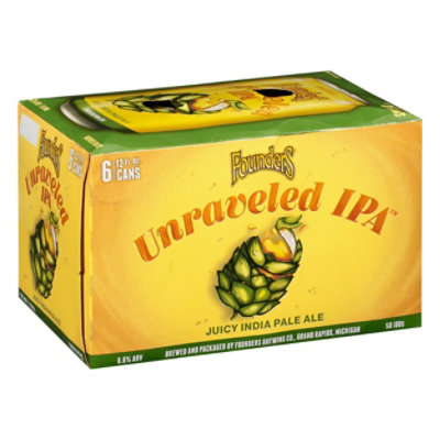 Founders Unraveled Juicy Ipa In Cans - 6-12 Fl. Oz.