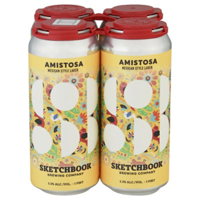 Sketchbook Brewing Amistosa Mexican Lager In Cans - 4-16 Fl. Oz. - Image 3