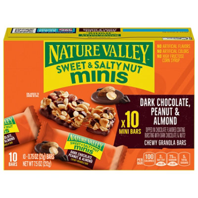 Nature Valley Sweet & Salty Minis Dark Chocolate Peanut Almond - 7.5 Oz