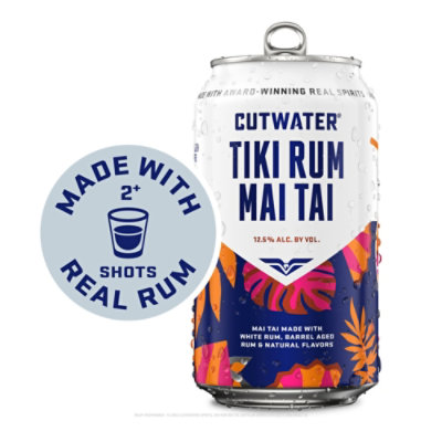 Cutwater Spirits Bali Hai Mai Tai Tropical Tiki Rum Pack - 4-12 Fl. Oz. - Image 4