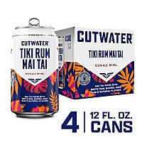 Cutwater Spirits Bali Hai Mai Tai Tropical Tiki Rum Pack - 4-12 Fl. Oz. - Image 1