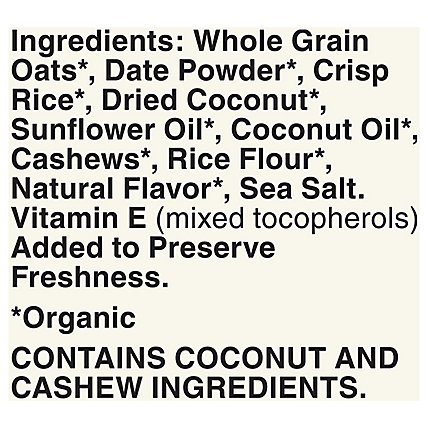 Cascadian Farm No Added Sugar Organic Coconut Cashew Organic Granola - 14 Oz - Image 5
