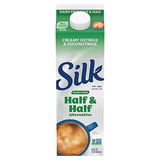 Silk Dairy Free Half & Half Alternative Creamy Oatmilk And Coconutmilk - 32 Fl. Oz.