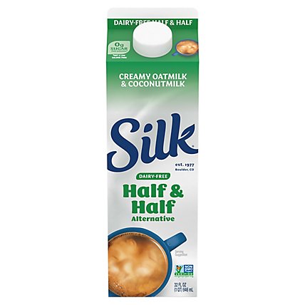 Silk Dairy Free Half & Half Alternative Creamy Oatmilk And Coconutmilk - 32 Fl. Oz. - Image 1