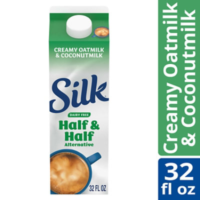 Silk Dairy Free Half Half Alternative Creamy Oatmilk And Coconutmilk 32 Fl Oz Safeway