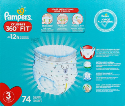 Pampers Cruisers Diaper - 74 Count - Image 5