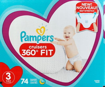 Pampers Cruisers Diaper - 74 Count - Image 2