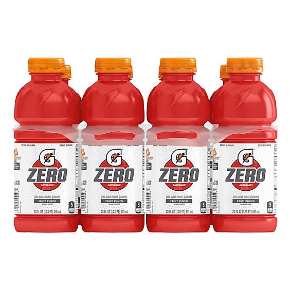 Gatorade G Zero Fruit Punch - 8-20 Fl. Oz.