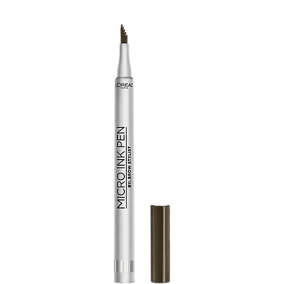 L'Oreal Paris Brow Stylist Up to 48 Hour Wear Dark Brunette Micro Ink Pen - 0.03 Oz