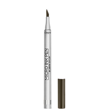 L'Oreal Paris Brow Stylist Up to 48 Hour Wear Dark Brunette Micro Ink Pen - 0.03 Oz - Image 1