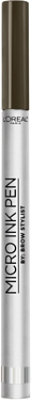 L'Oreal Paris Brow Stylist Up to 48 Hour Wear Dark Brunette Micro Ink Pen - 0.03 Oz
